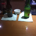 Drinks at Robert Remier's Hotel in Majuro